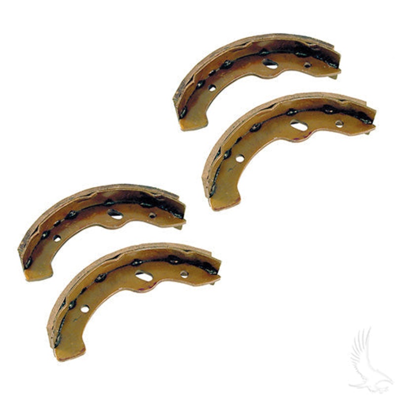 Golf Cart Brake Shoes SET OF 4 EZGO RXV 08-10 TXT Gas 97-09.5/Elec 96-09.5 Workhorse 96+ Yamaha G2-G22 94-06
