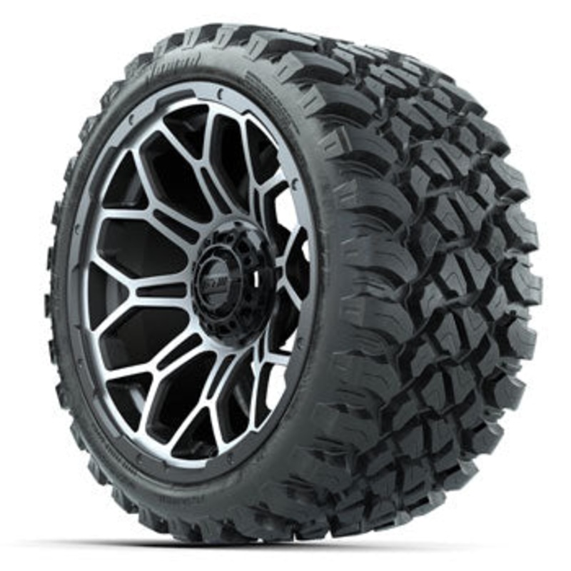 GTW Bravo Matte Gray 15 in Wheels with 23 in Nomad All Terrain Tires – Set of 4