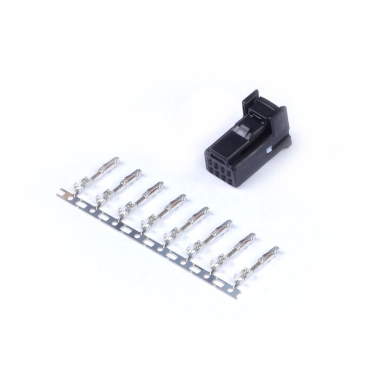 Plug and Pins Only – 8 Pin Black Tyco Black