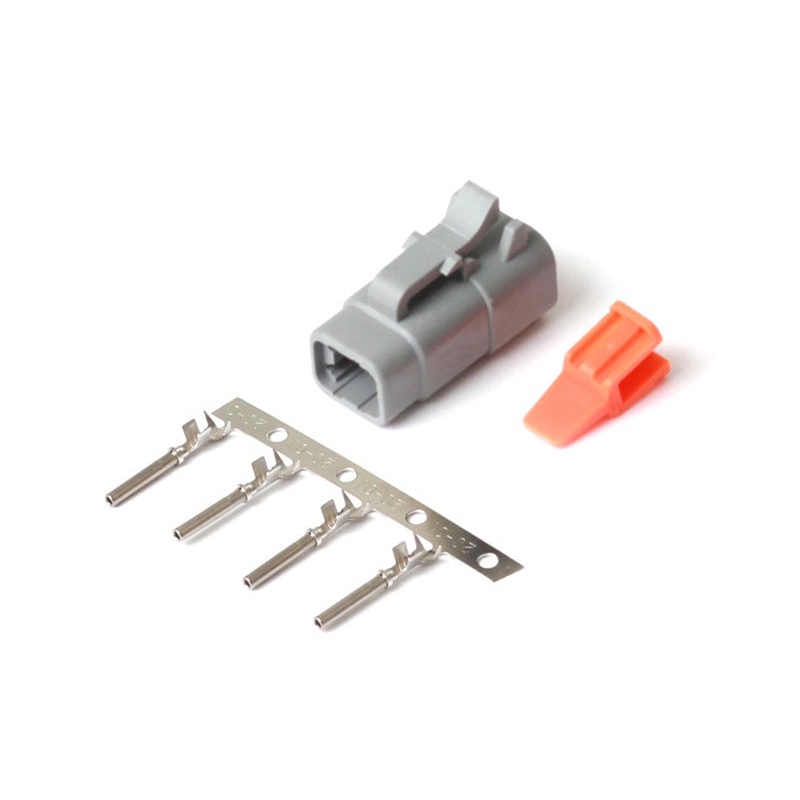 Plug and Pins Only – Male Deutsch DTM-4 Connector (7.5 Amp