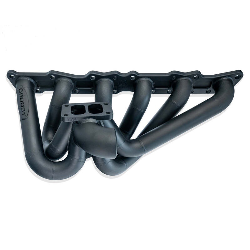 6Boost Exhaust Manifold, for Nissan RB20/25DET, T3/50 ‘Divided Entry’ Single 50mm Wastegate Port No