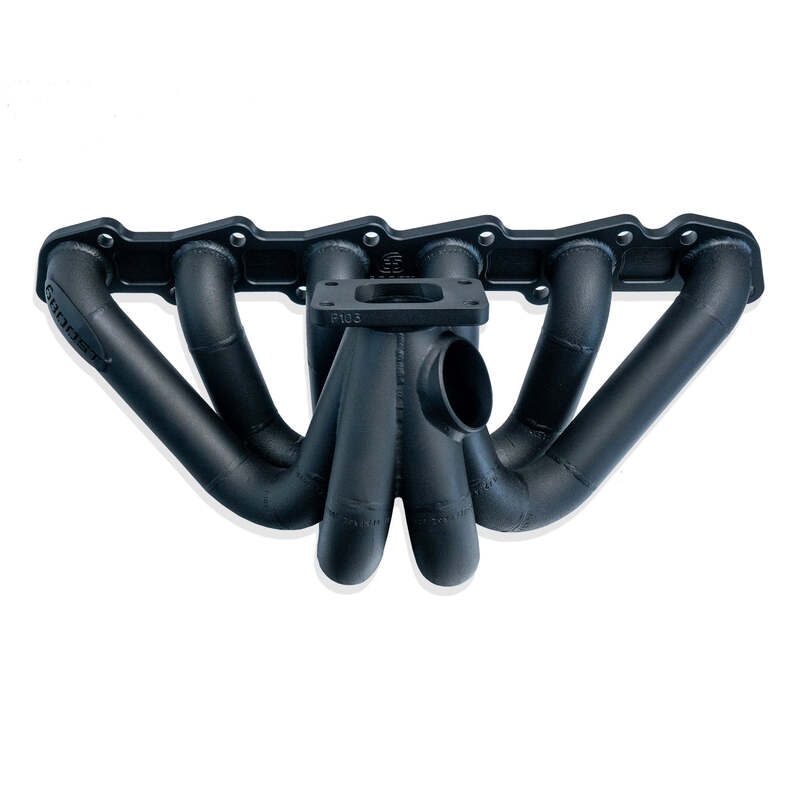 6Boost Exhaust Manifold, for Nissan RB30ET (SOHC), Low Mount T3/50 ‘Open Entry’ Single 50mm Wastegate Port Yes