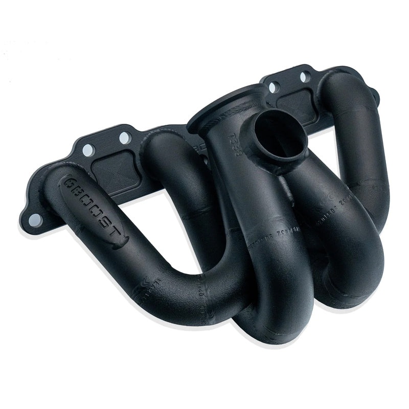 6Boost Exhaust Manifold, for Nissan SR20DE/DET/VE/VET, V-band(Garrett GTX28 Small Flange)/45 Single 45mm Wastegate Port No