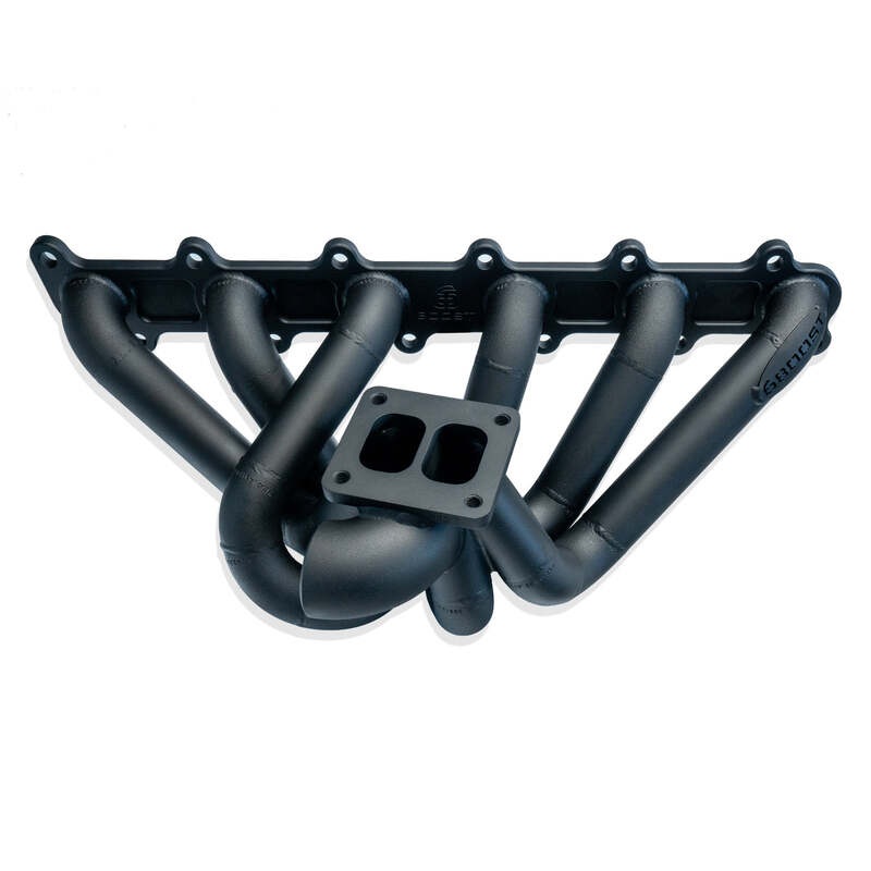 6Boost Exhaust Manifold, Ford Barra X Series, T4/60 ‘Divided Entry’ Single 60mm Wastegate Port No