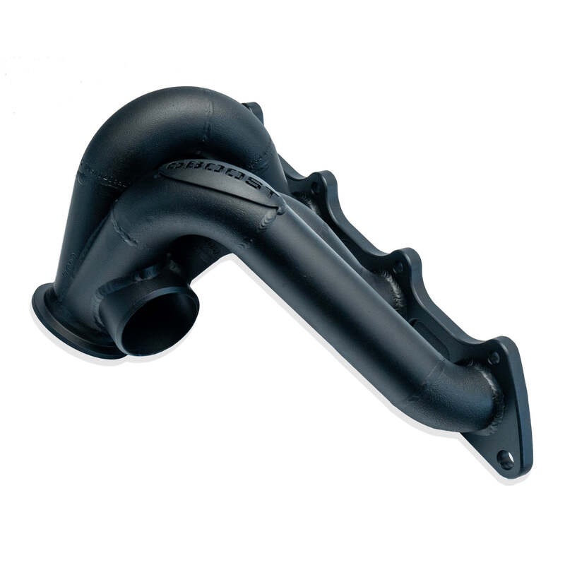 6Boost Exhaust Manifold, Mitsubishi 4G63 Evo 1-3, Low Mount V-band(Precision PT55-67)/45 Single 45mm Wastegate Port No