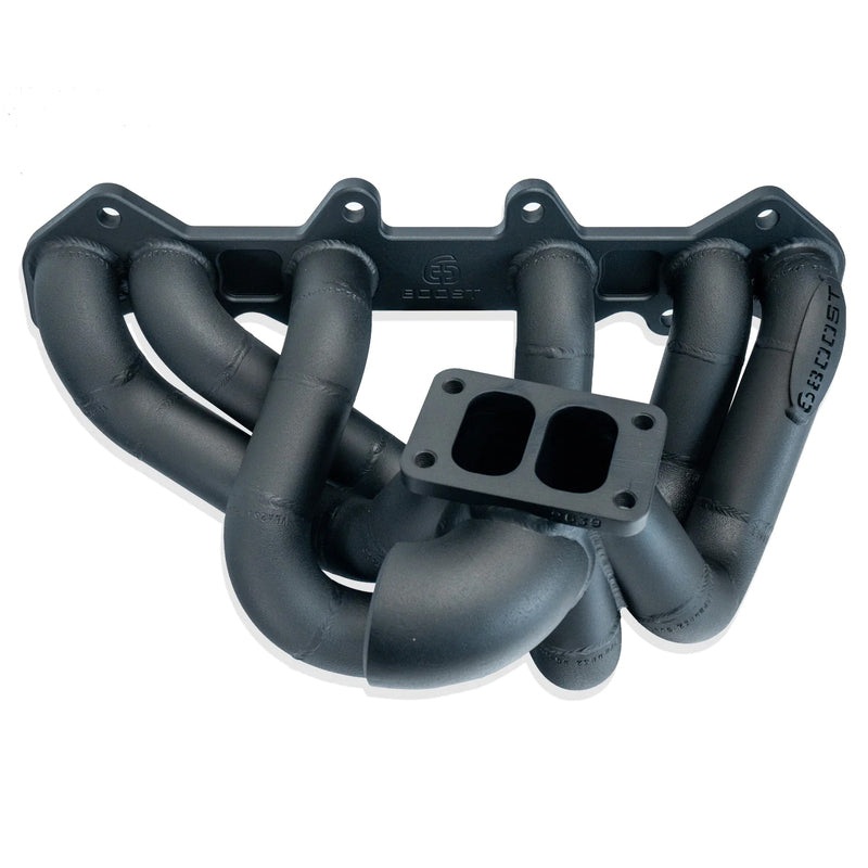 6Boost Exhaust Manifold, Toyota 1JZ GTE VVTI, T3/50 ‘Divided Entry’ Single 50mm Wastegate Port No