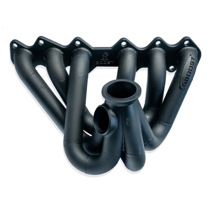 6Boost Exhaust Manifold, Toyota 2JZ ZGE Non VVTI, V-band(Precision PT55-67)/50 Single 50mm Wastegate Port No