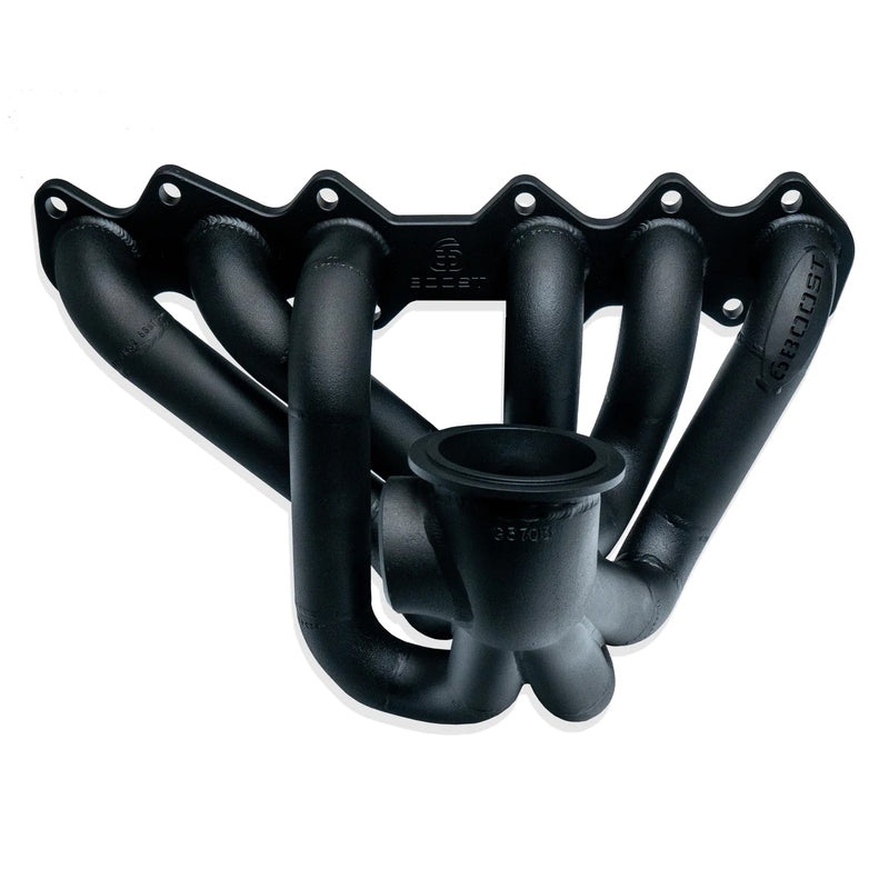 6Boost Exhaust Manifold, Toyota 2JZ ZGE VVTI, Stock Position Pro Mod V-band(Precision PT76-85)/50 “SPPM”Single 50mm Wastegate Port “Sportsman” 3.805″ No