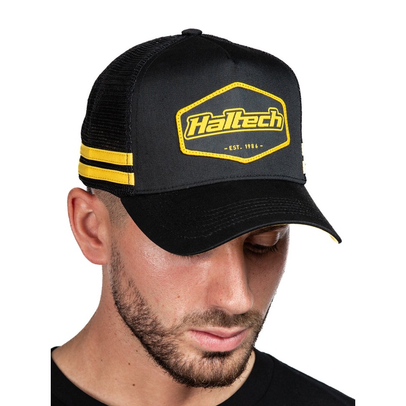 Haltech Snap Back Striped Trucker Size: One size fits all.