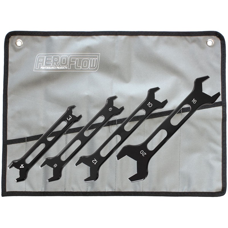 Aeroflow Aluminium AN Double Ended Pro Spanner Set -3AN to -20AN