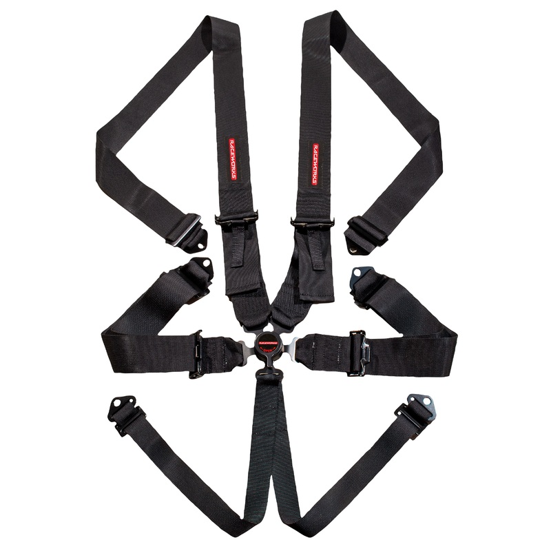 Black, 3 Shoulder Belts SFI Approved Black
