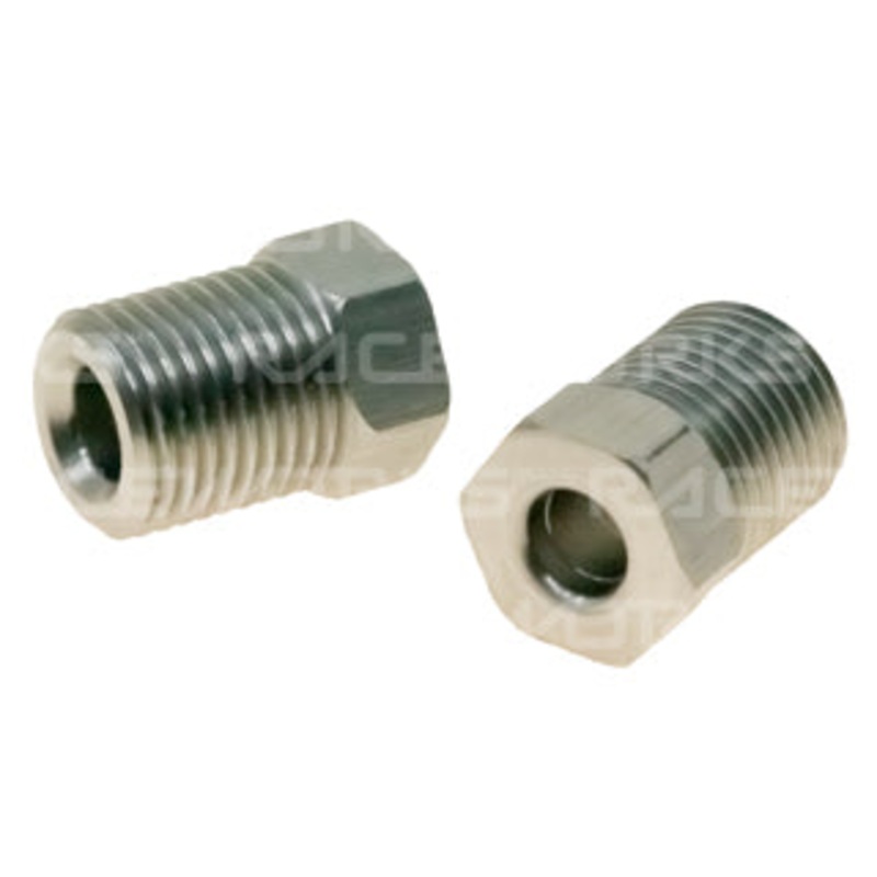 AN3 Hard line Hose Ends INVERTED FLARE TUBE NUT 3/8IN-24 STAINLESS SUIT 3/16IN HARD LINE 2PK