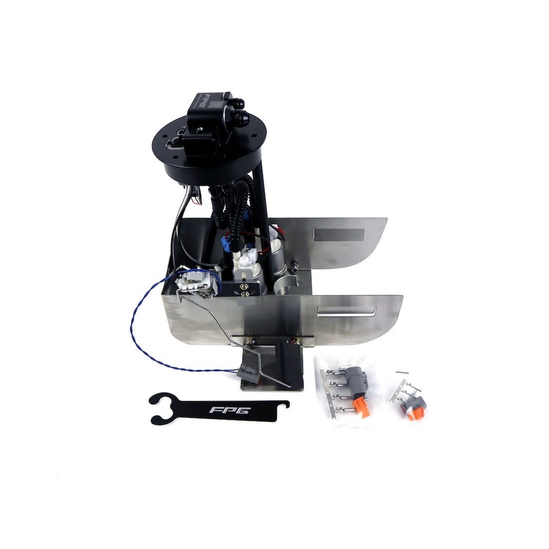 FPG Nissan R32GT-R BNR32 In-tank Baffled Fuel System Single Twin Triple Pump V2 5/16 Barb 5/16 Barb Single Pump