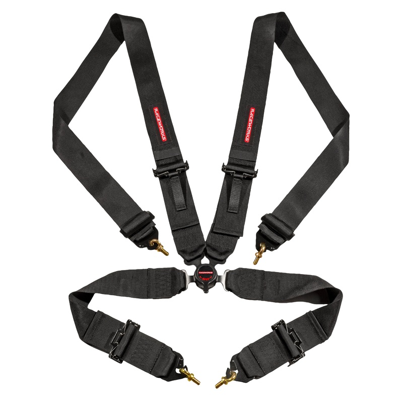 Raceworks 4 Point Harnesses Black