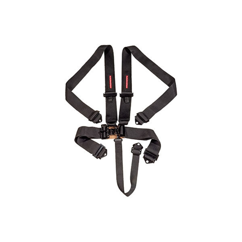 Raceworks  5 Point Harnesses  3 Shoulder Belts Black