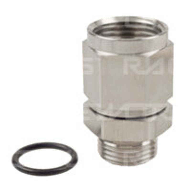 Female AN Swivel to AN O-Ring Male AN-10 SWIVEL TO AN-8 ORB SS HIGH FLOW