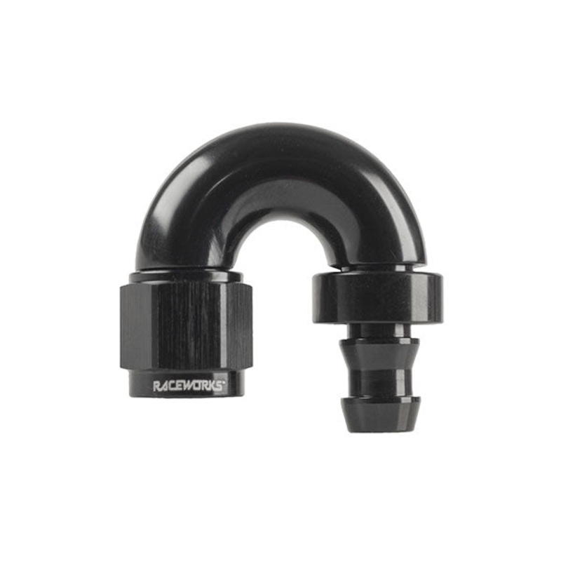 Raceworks 400 Series Push Lok – 180 Degree AN-4