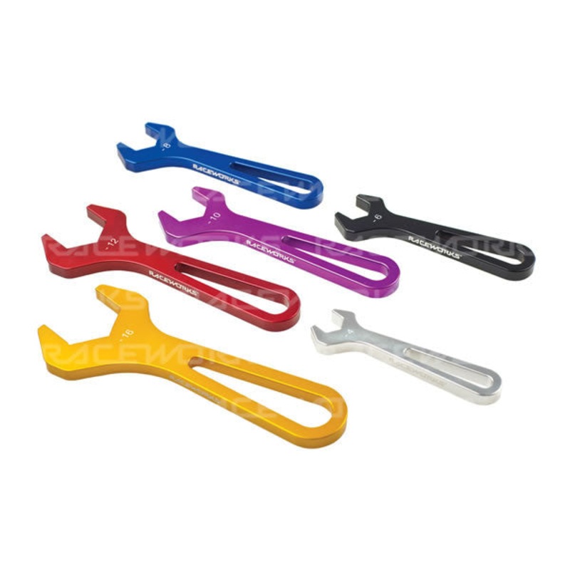 Raceworks AN Alloy Wrenches 8PCE AN ALLOY WRENCHES AN-4 TO AN-12 5PCE