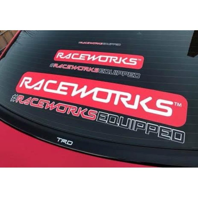 Raceworks Stickers Black Raceworks Sticker 400mm X 64mm