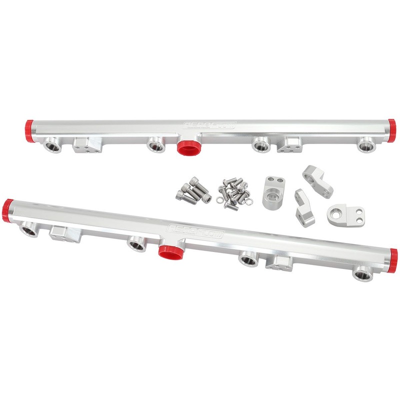 GM LS1 LS2 LS3 Billet EFI Fuel Rails Aeroflow Blue