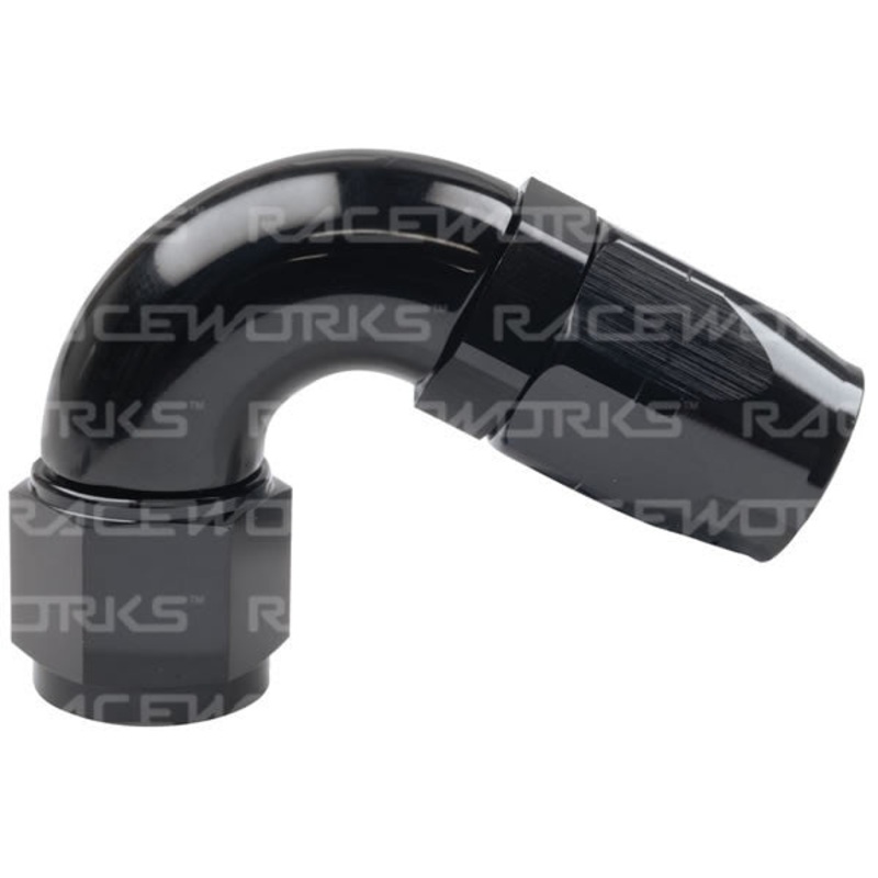 Raceworks 100/120 Series Cutter Style Hose Ends – 120 Degree AN-4