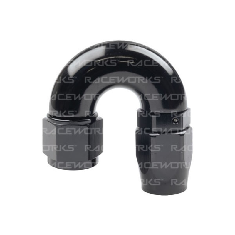 Raceworks 100/120 Series Cutter Style Hose Ends – 180 Degree AN-4