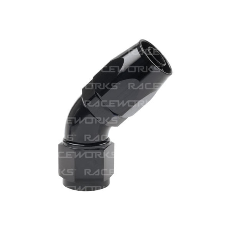 Raceworks 100/120 Series Cutter Style Hose Ends – 45 Degree AN-4