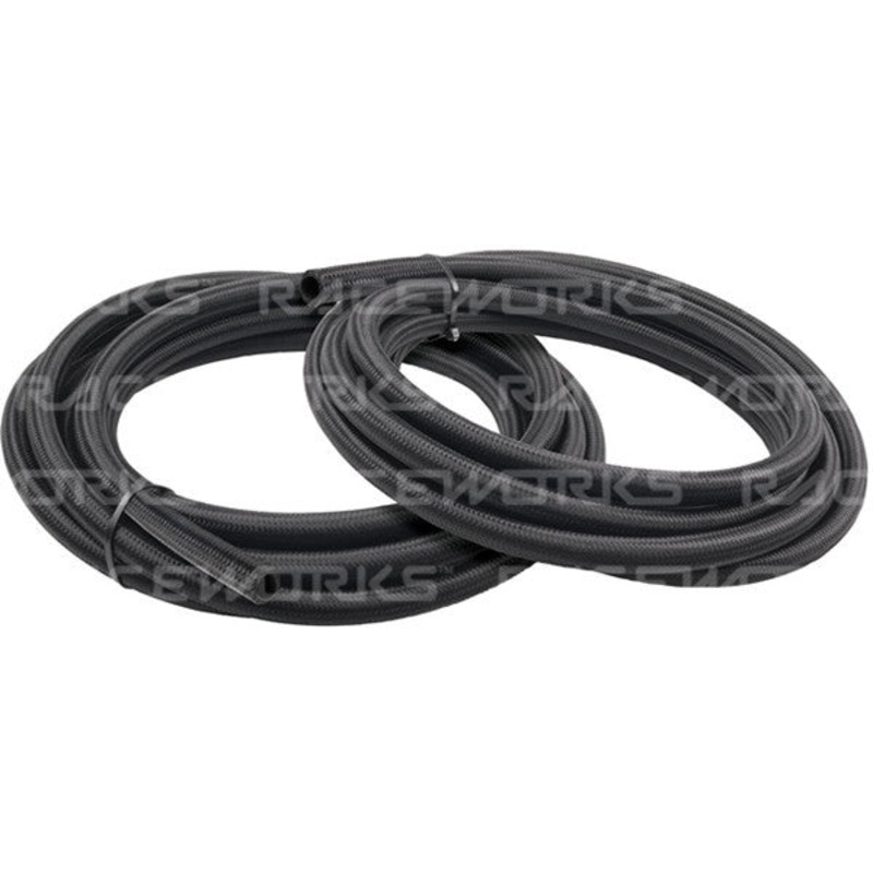 Raceworks 120 Series Cutter Black Nylon Braided Hose AN-6 1M