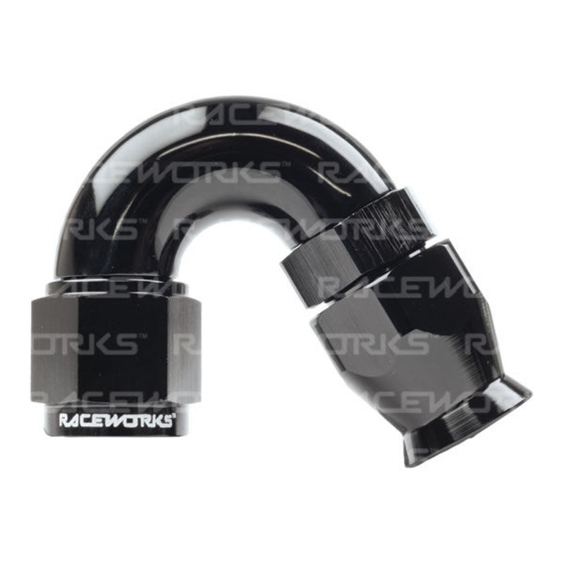 Raceworks 200/220 Series Teflon Braid Hose Ends – 150 Degree AN-3