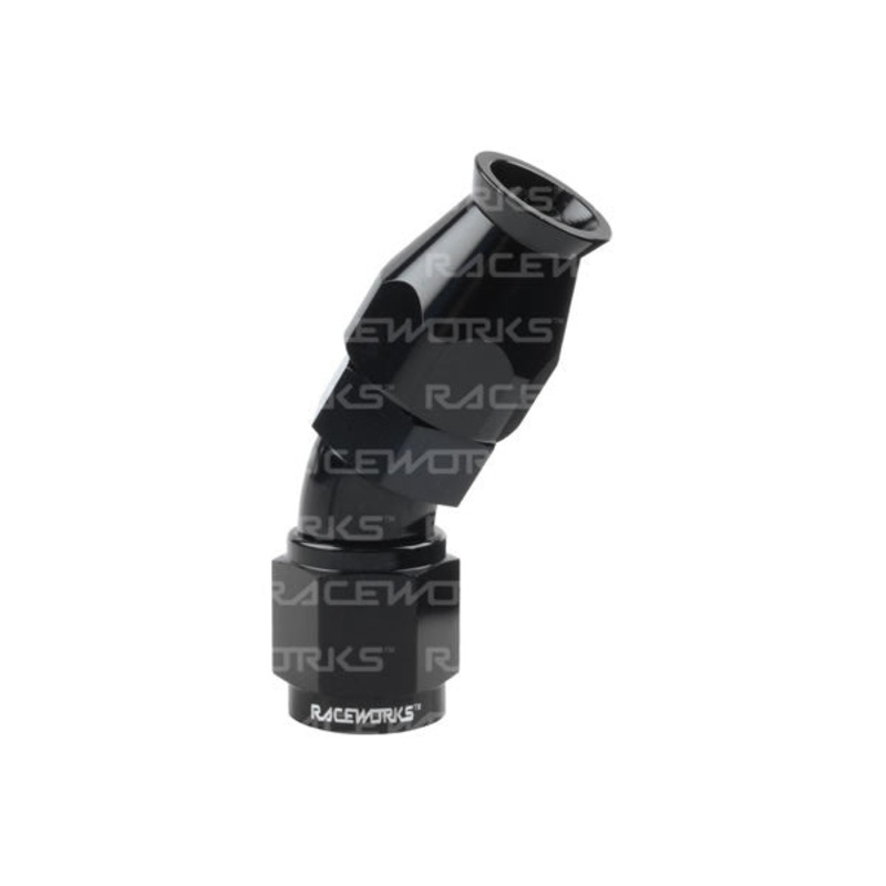 Raceworks 200/220 Series Teflon Braid Hose Ends – 30 Degree AN-3