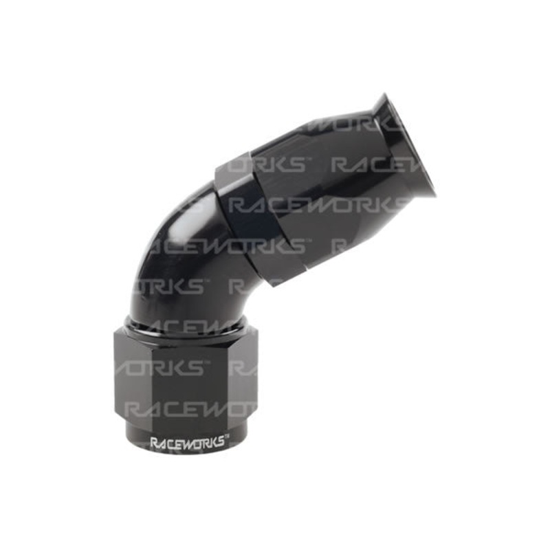 Raceworks 200/220 Series Teflon Braid Hose Ends – 60 Degree AN-3