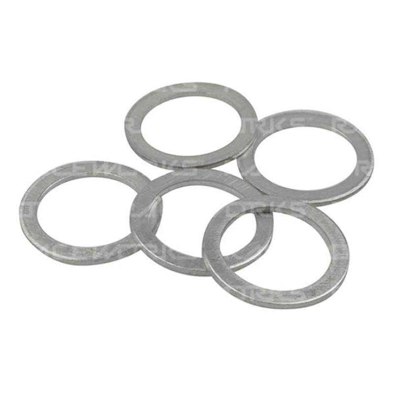 Raceworks AN Aluminium Washers  (5 pack) ALUMINIUM WASHERS AN-4 ID11MM OD17MM T1.5MM 5PK