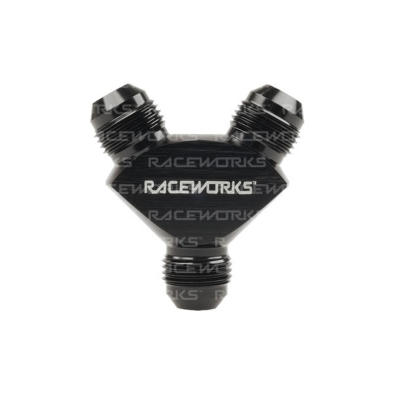 Raceworks AN Flare Y-Blocks SINGLE AN-4 TO DUAL AN-4