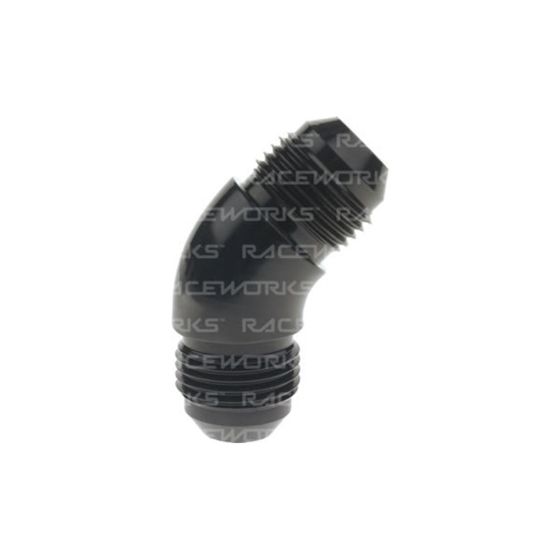 Raceworks AN Male Flare Union – 45 Degree AN-3