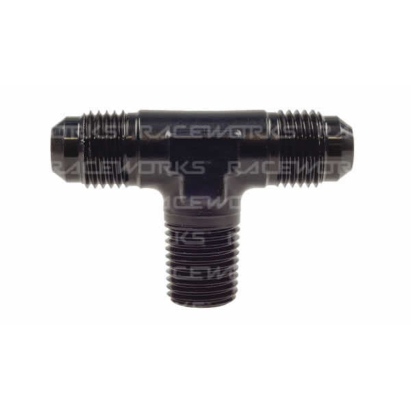 Raceworks AN Male Flare with NPT on Branch AN-3 TO 1/8 NPT