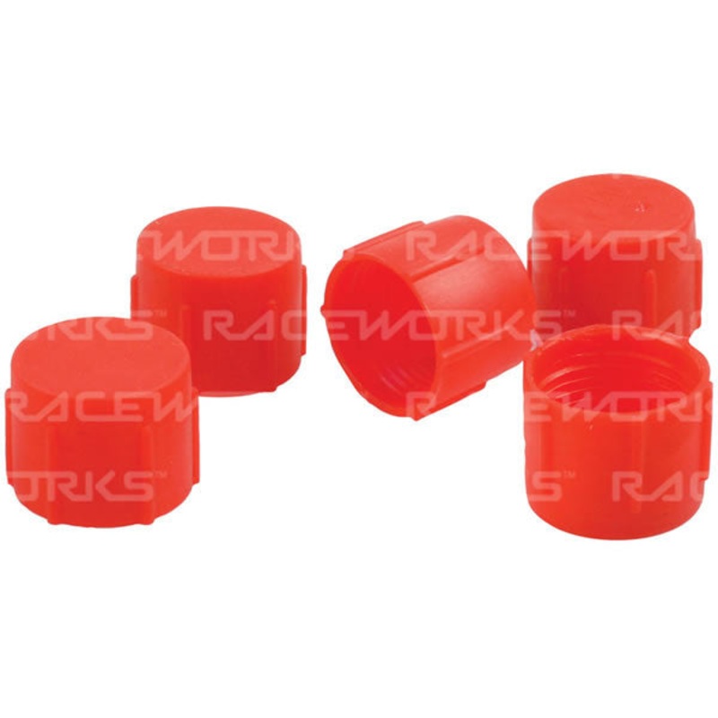 Raceworks AN Plastic Flare Cap 5 PACK AN-4