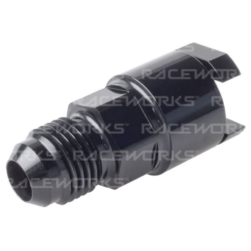 Raceworks Female EFI Adaptor – All Billet Straight AN-6 TO 5/16