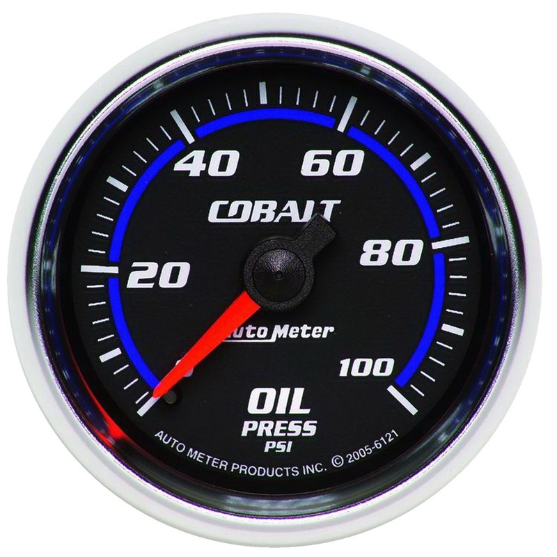 Cobalt Series Oil Pressure Gauge 2-1/16″, Full Sweep Mechanical, 0-100 psi