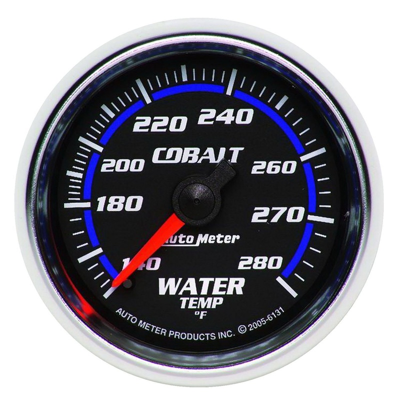 Cobalt Series Water Temperature Gauge 2-1/16″, Full Sweep Mechanical, 140-280F