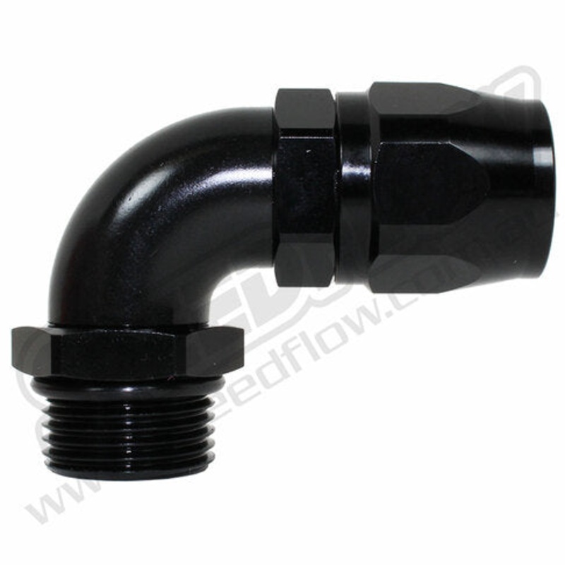 Speedflow 100 Series 90 Degree Hose Ends to Male Port -10 Black