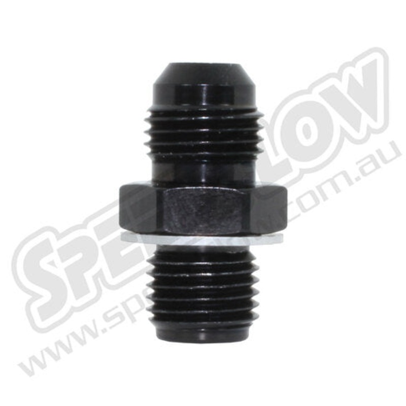 Speedflow -6 to NPS Transmission Adapter Black -6 to 1/8NPS