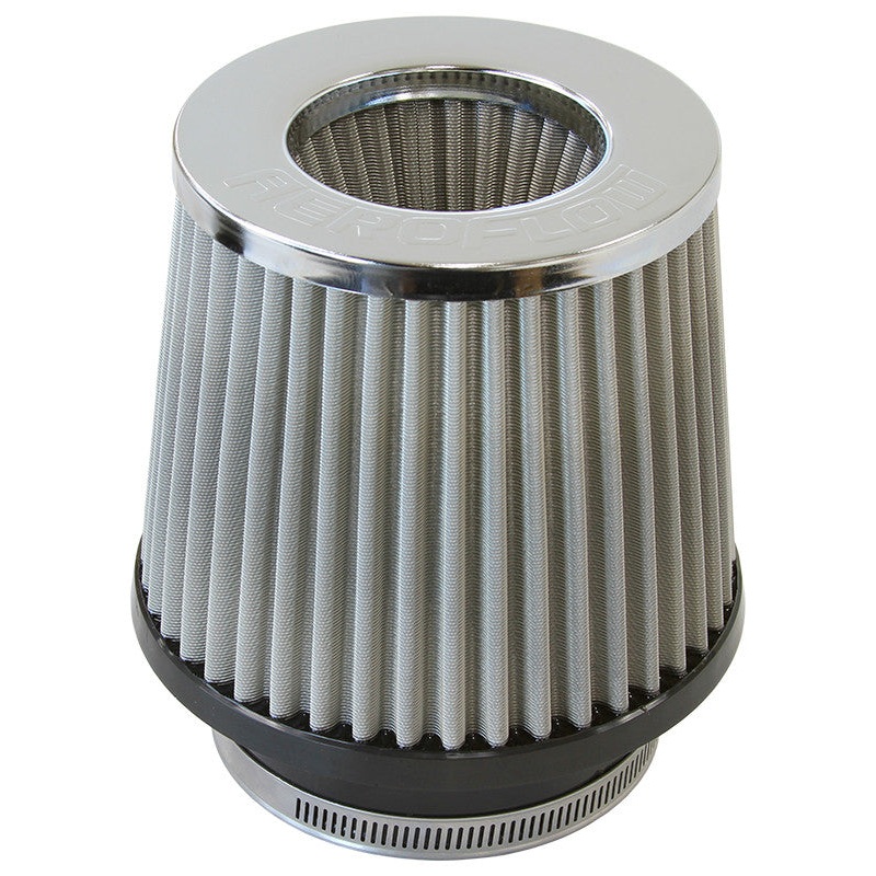 Universal Round Tapered 3″ (76mm) Clamp-On Filter – Chrome Top Inverted Filter  AF2815-3000