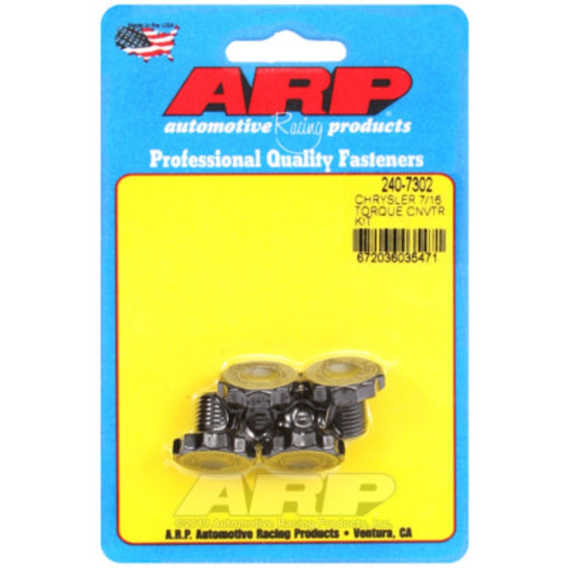 ARP Torque Converter Bolts, 7/16-20 in., 12-Point, 8740 Chromoly, Mopar, Torqueflite 727, 904, Set of 4