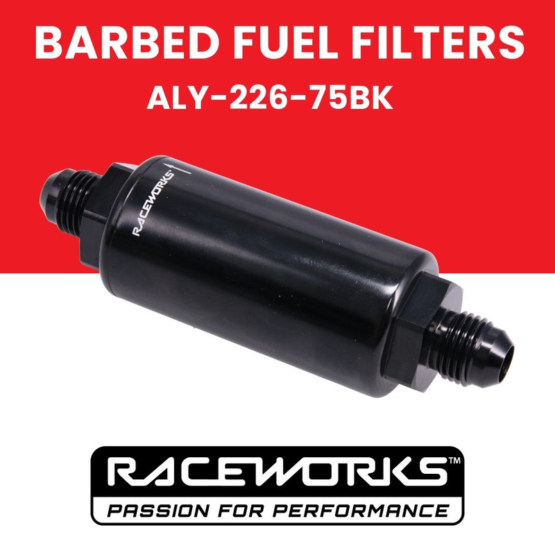 Compact Billet Fuel Filter AN-6 10 Micron Yes