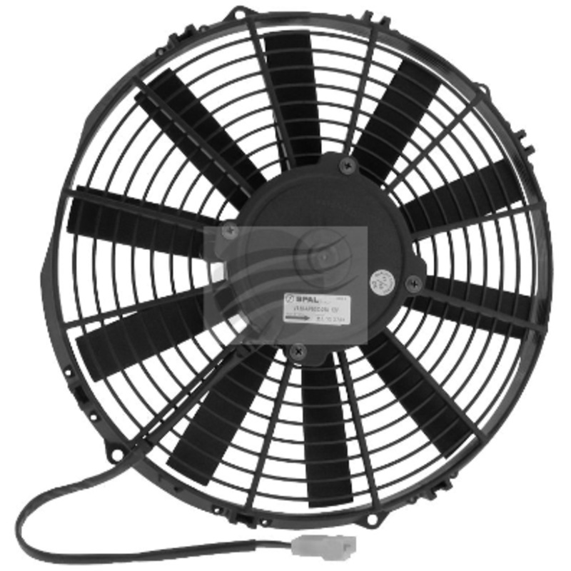 FAN 12″ STRAIGHT 12V PULLER SPAL AIRFLOW 1860m3/h 10.0AMPS
