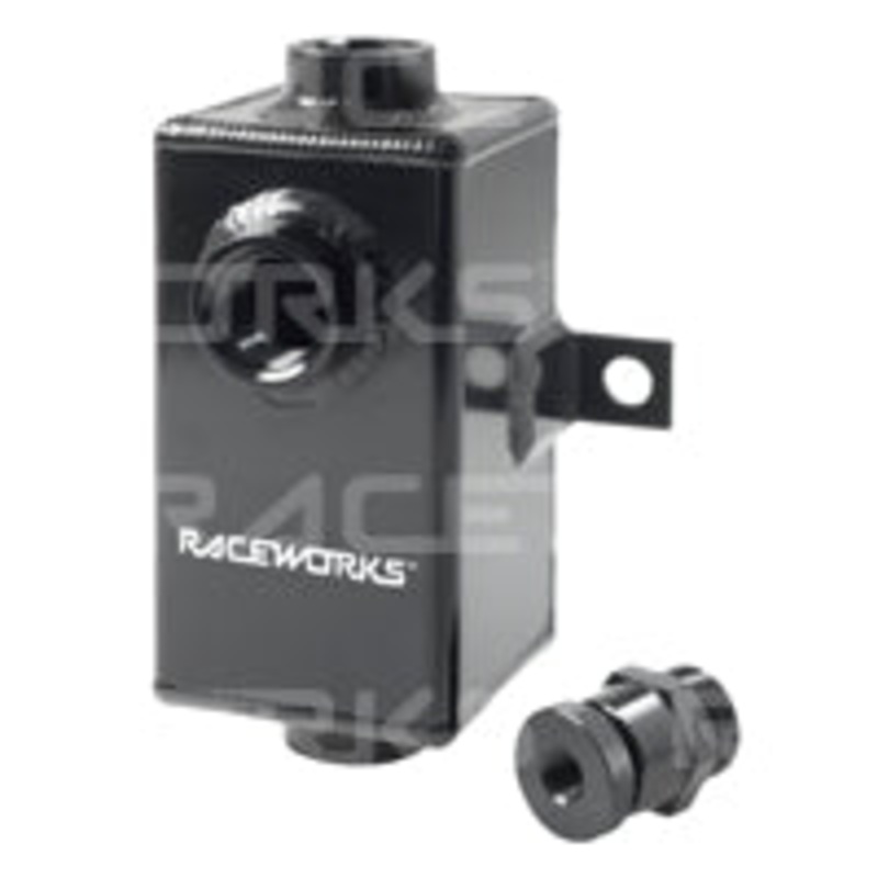 Raceworks Tank Catch Can External Breathers 0.5L (Black)