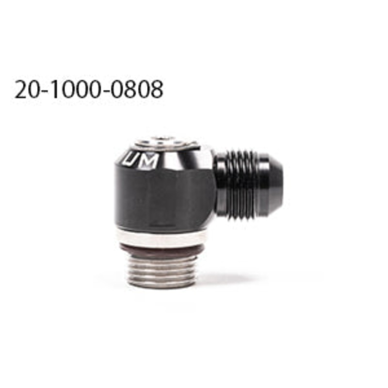 Radium Engineering V2 Flare Low Profile Swivel Banjo Fitting 6AN ORB SWIVEL BANJO TO 8AN MALE