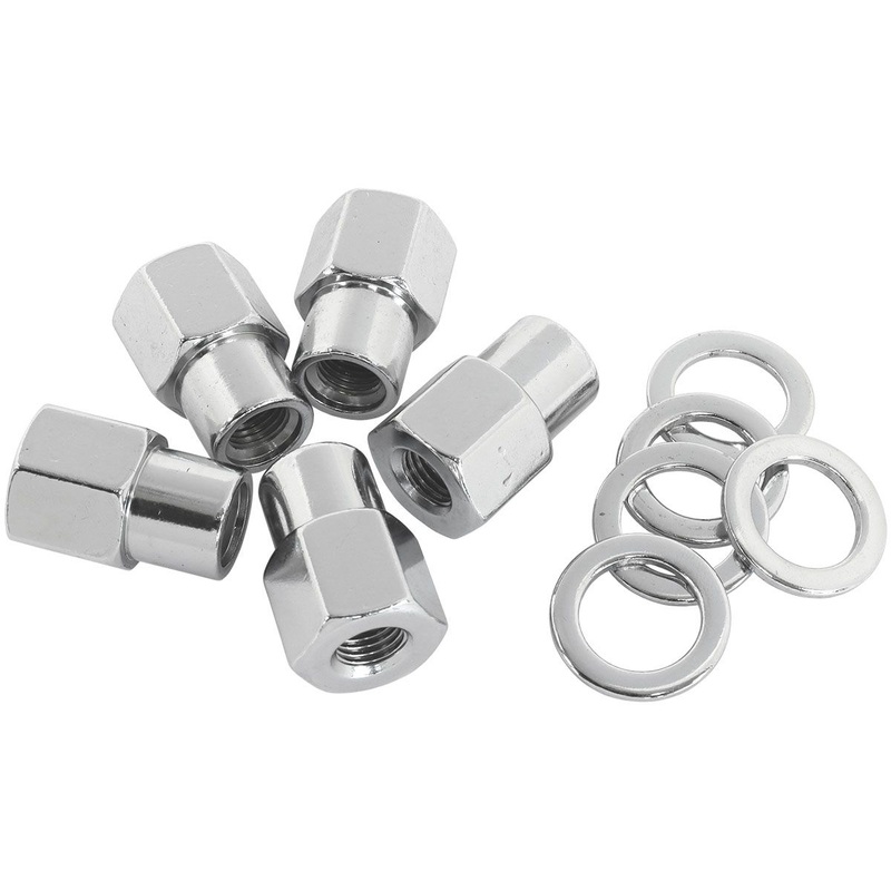 0.550″ Shank OpenChrome Wheel Nuts – M12 x 1.25mm Pack of 5, Washer Seat with Shank