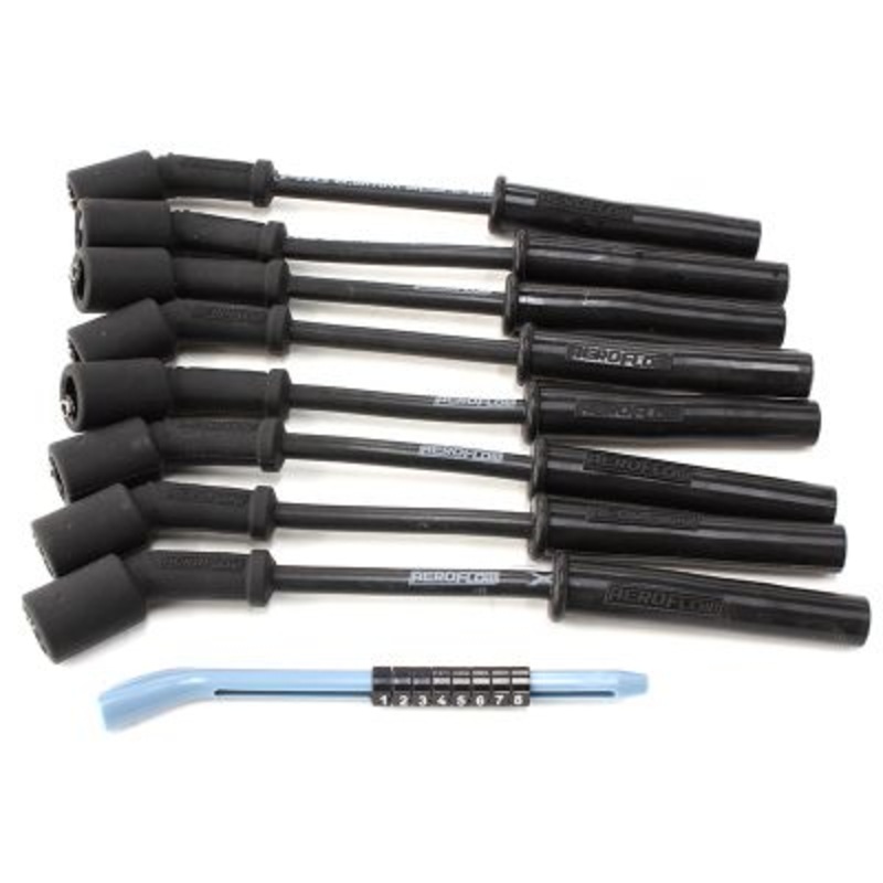 Xpro Black 8.5mm Spark Plug Wire Sets Fits GM LS1 engines, 8″ length Black