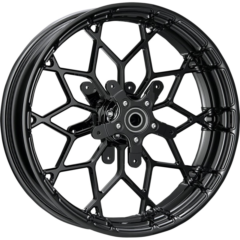 Arlen Ness Wheel – Fat Factory – Forged – Front – Dual Disc – Black – 18×5.5 91-650